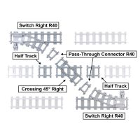 Doorsteek set R40 Rechts